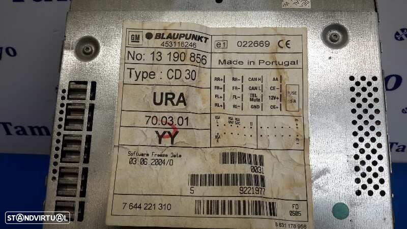 SISTEMA AUDIO / RADIO CD OPEL ASTRA H 2005 -7644221310 - 4