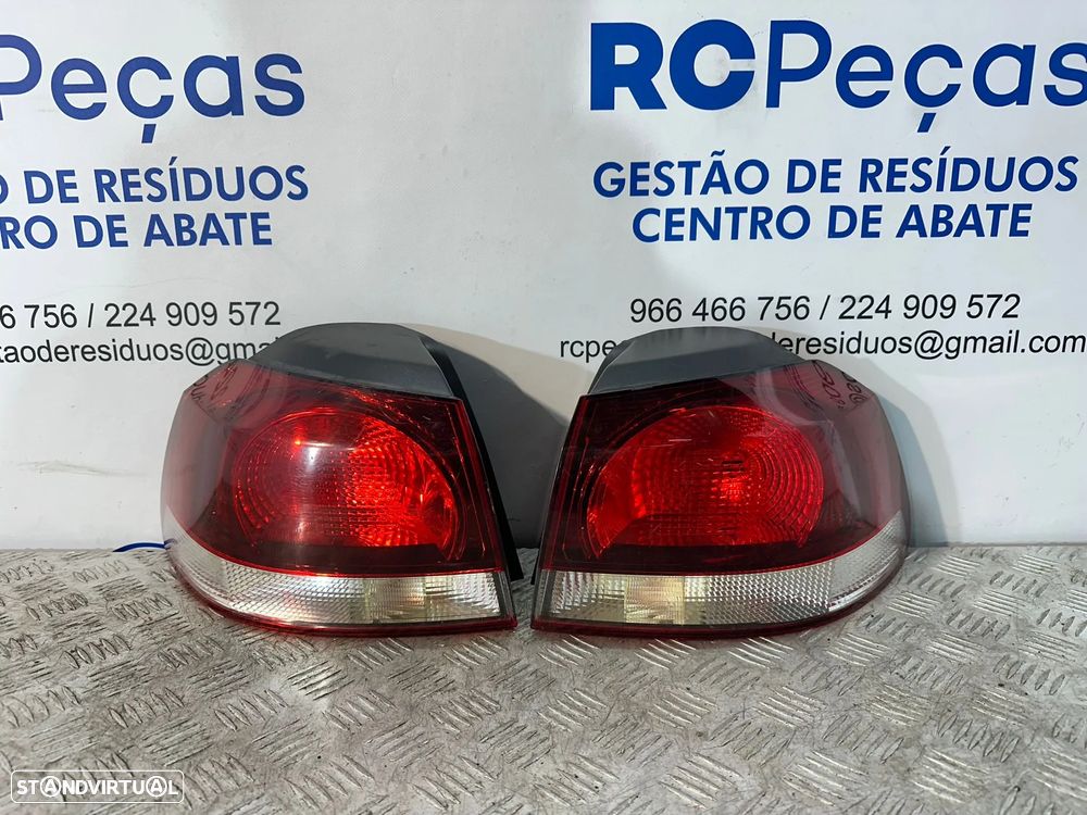 .Conjunto Farolins Tras Traseiro Esquerdo Direito Original Volkswagen VW Golf 6 Mk6 5k0945096M 5k0945095M 2008 - 2013 - 6