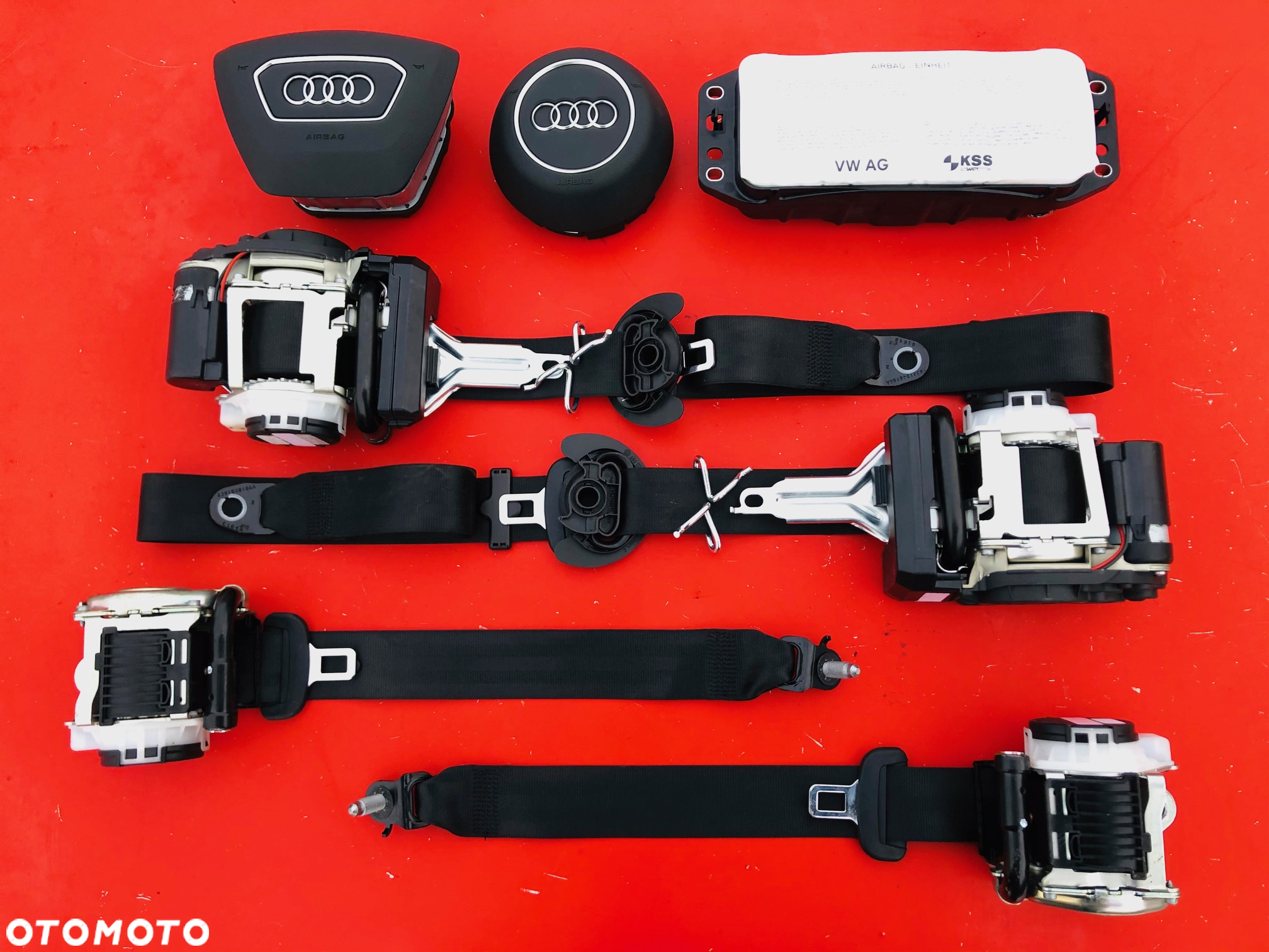 AUDI A6 S6 RS6 C8 A7 4K A8 4N D5 Q8 4M8 E-TRON PODUSZKA POWIETRZNA KIEROWCY PASAŻERA AIRBAG KURTYNA KURTYNY PASY PRZEDNIE TYLNIE TYLNE TYŁ PAS PRZEDNI TYLNI TYLNY naprawa !! - 3
