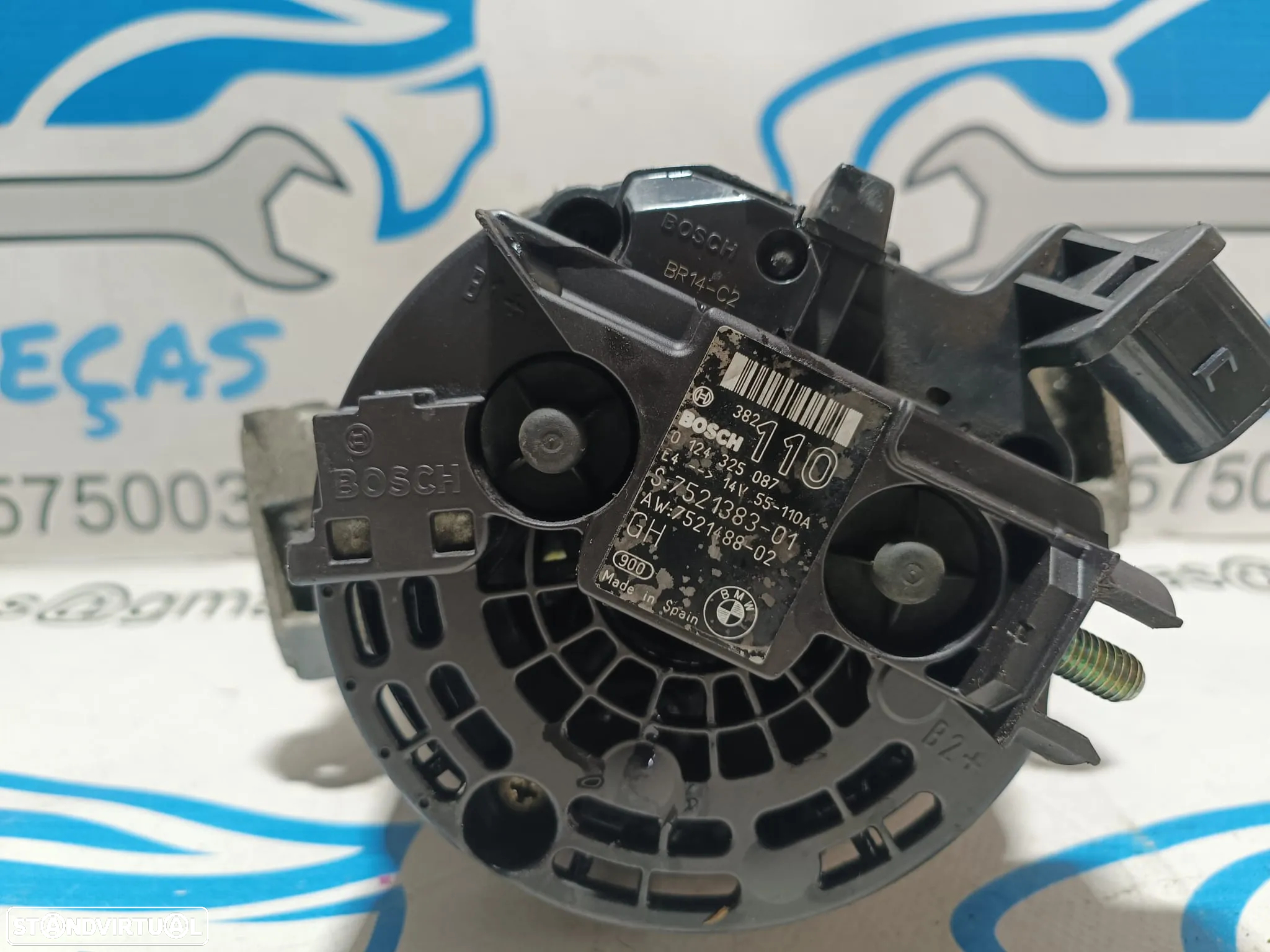 ALTERNADOR BOSCH 110A 2542672B 7521383 0124325087 E46 316i 1.8i 16V 115CV N42B20 - 2