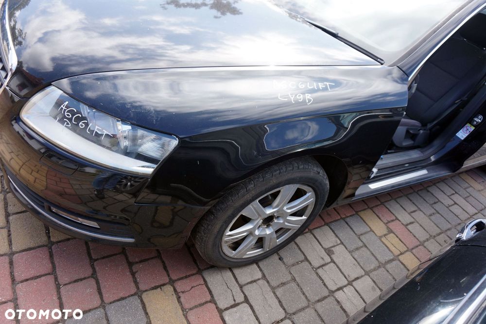 MASKA ZDERZAK BŁOTNIKI LAMPY A6 C6 LIFT LY9B  AUDI 2008-2011 CZARNY PRZÓD KOMPLETNY - 8