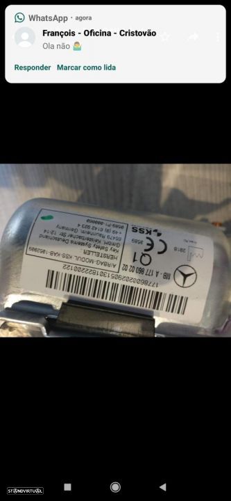 Airbag de joelhos novo Mercedes CLA + classe A w177 - 3
