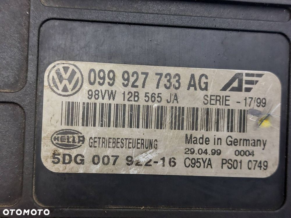 KOMPUTER STEROWNIK SKRZYNI ALHAMBRA MK1 1.9 TDI AUTOMAT 099927733AG - 2