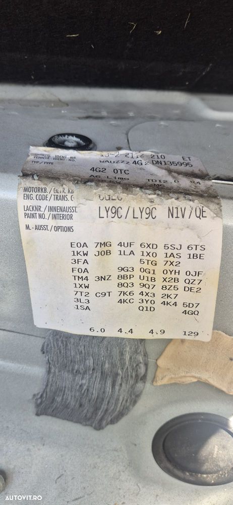 Aripa stânga audi a6 c7 s line cod culoare LY9C - 6