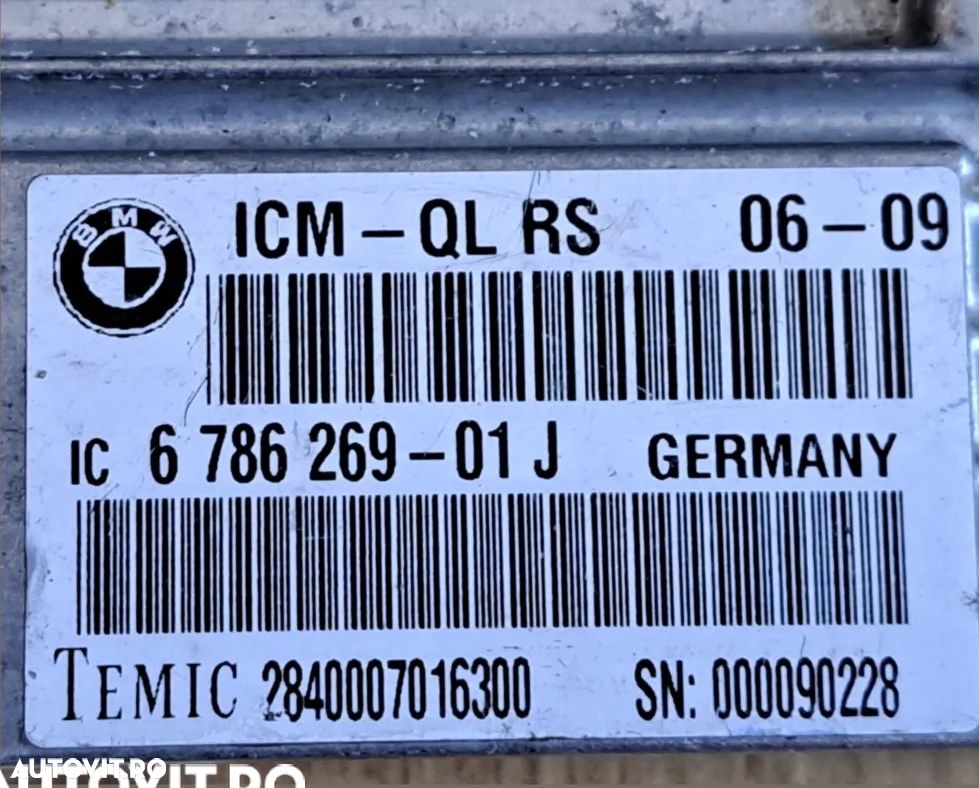 ECU calculator modul ICM Original BMW F07 F01 F02 - 2