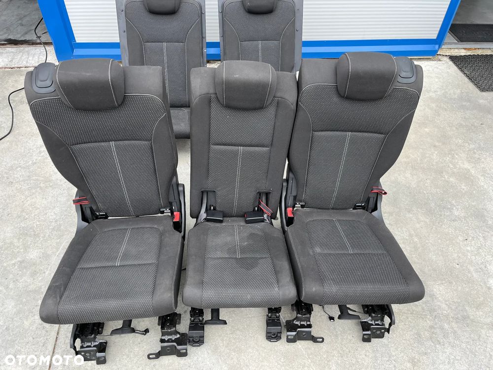 Opel Zafira C  kanapa fotele tylne 2 II rząd lewy prawy środkowy - 1