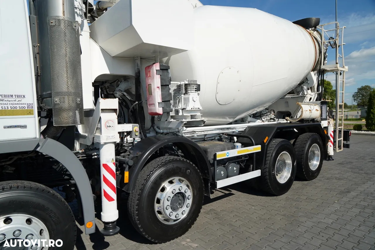 Mercedes-Benz ACTROS 3241 / BETONIER / 8X4 / BETONIERĂ + POMPĂ SERMAC 3Z24 / JANTE DIN ALIAJ - 12