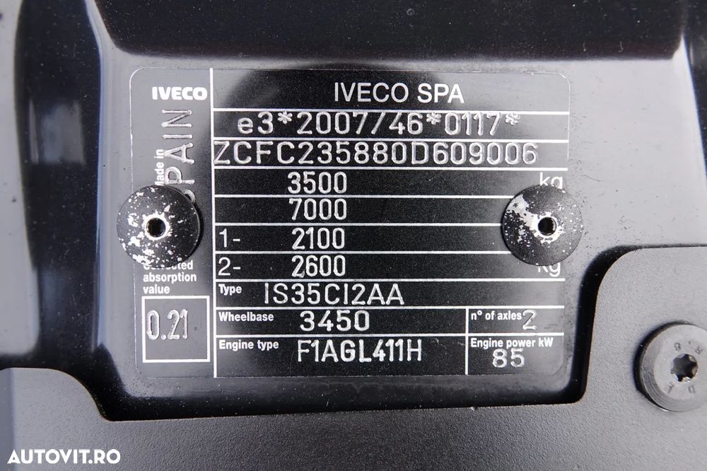 Iveco DAILY 35-120 / WYWROTKA TYLNOZSYPOWA / BLIŹNIAK / MANUAL  / SPROWADZONY - 34