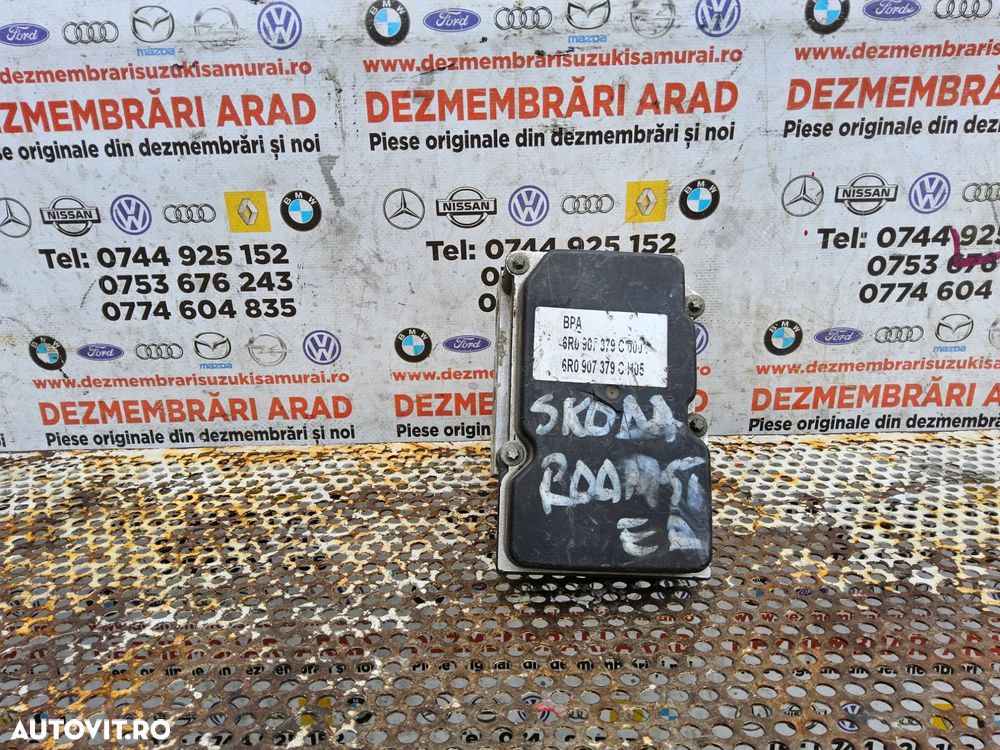 Modul ABS Skoda Roomster Fabia cod 6r0614117d seat vw unitate abs 6r0907379c ecu calculator - 1