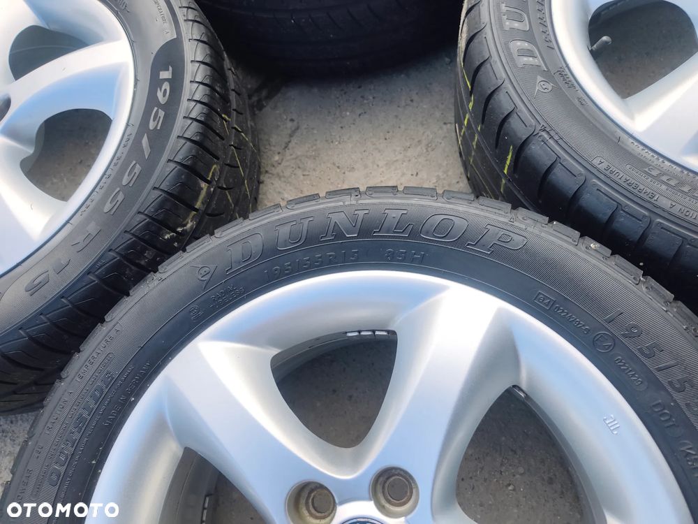 5x100 Felgi Aluminiowe Alufelgi Oryginalne 15 Koła Letnie Lato SKODA FABIA PRAKTIK ROOMSTER RAPID OCTAVIA I SEAT IBIZA CORDOBA TOLEDO II 2 IV 4 LEON I VW FOX POLO GOLF IV 4 NEW BEETLE BORA AUDI A3 8L A2 A1 Legnica ALU-RAD 195/55 - 12