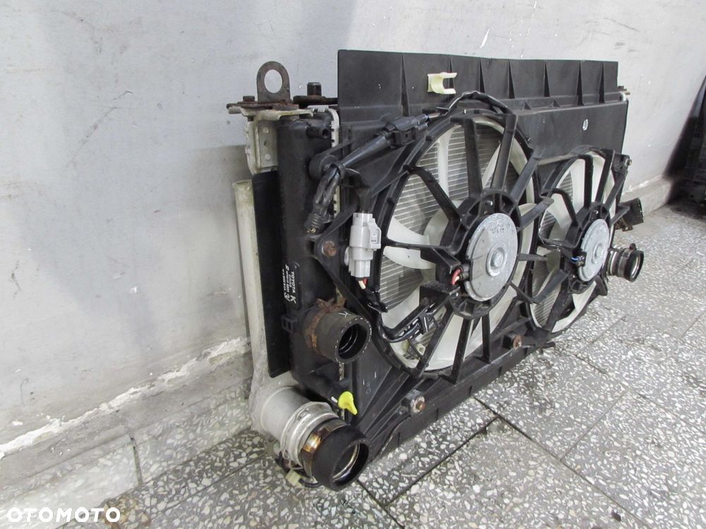 TOYOTA AURIS I D4D 06-12 KOMPLET CHLODNIC KLIMA INTERCOOLER WENTYLATOR 16040-0R050 - 6