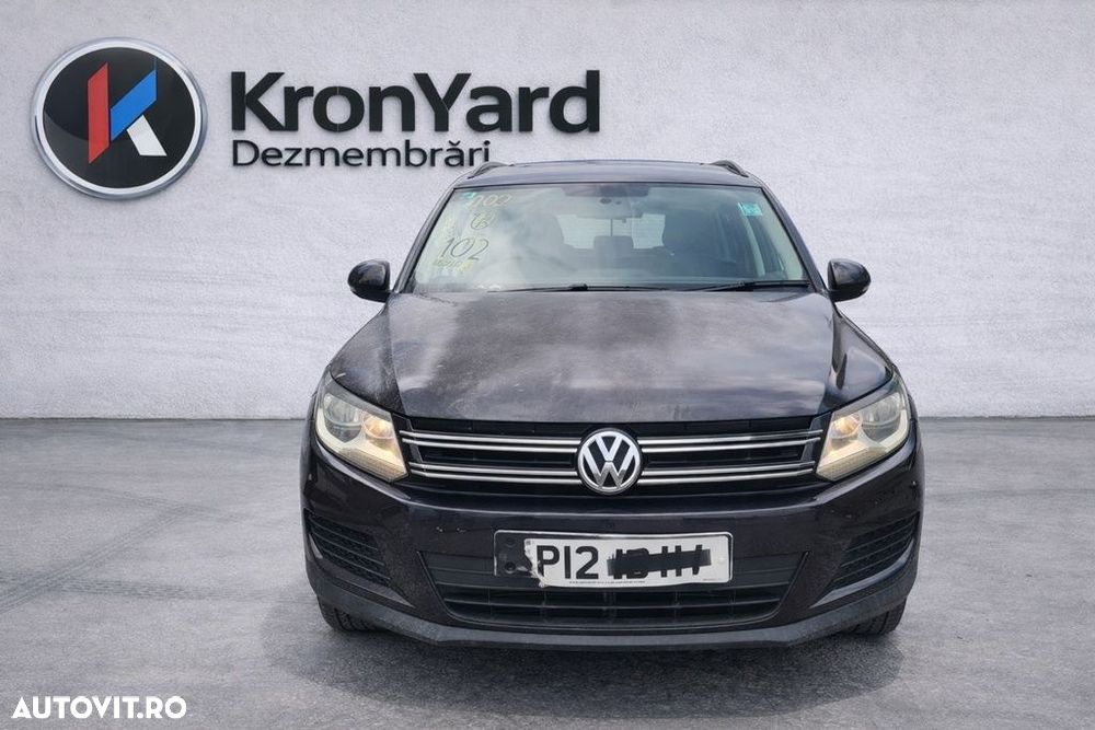 Aripa Dreapta Fata Volkswagen Tiguan 5N Facelift 2011 - 2015 5 Usi NEGRU LC9X (1253) Lovit - 4