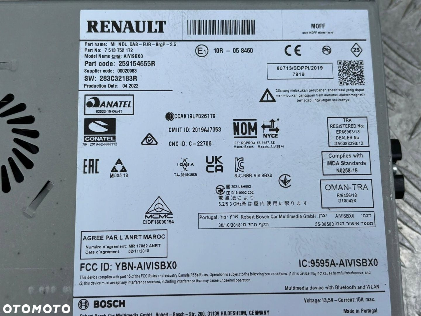 RENAULT CAPTUR II RADIO NAWIGACJA 259154655R - 3