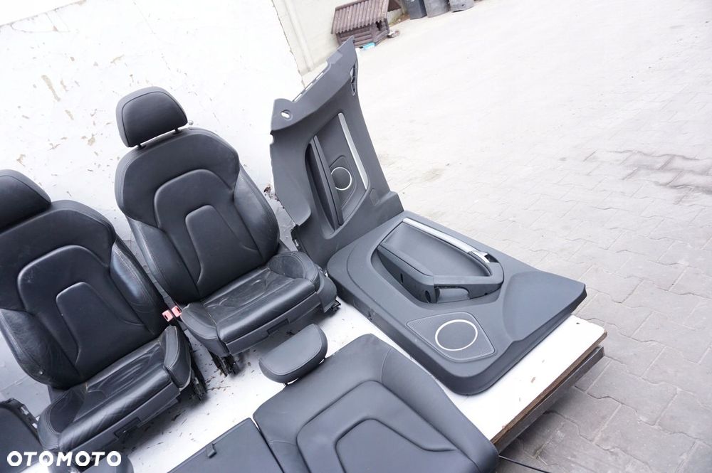 FOTELE SIEDZENIA SKÓRA EL GRZANE AUDI A5 8T COUPE - 4