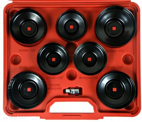 ZESTAW KLUCZY NASADEK W WALIZCE DO ODKRĘCANIA FILTRÓW OLEJU 15 ELEMENTÓW - 3