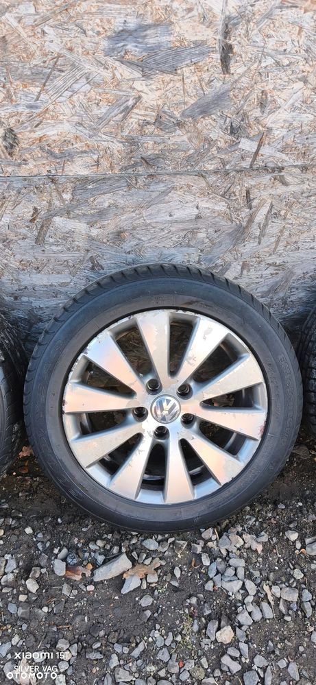 Alufelgi koła felgi opony 205 55 16 Volkswagen Touran golf passat 5x112 4szt oryginalne ET45 - 3