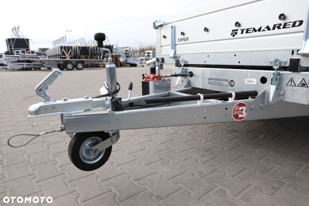 TEMARED TIPPER 2515/2 S 0,75T  253x152x30cm, DMC 750kg, Pompa ręczna , Burty ALU - 9