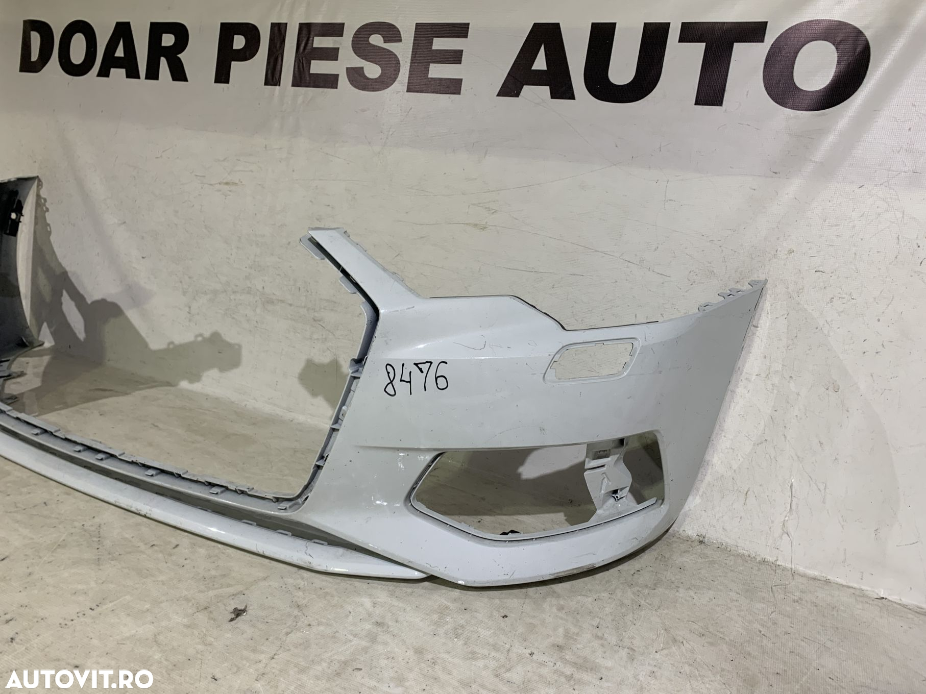Bara fata Audi A6, C8, 2018, 2019, 2020, 2021, 2022, 2023, cod origine OE 4K0807437, cu gauri pentru spalatori faruri si senzori de parcare (6). - 2