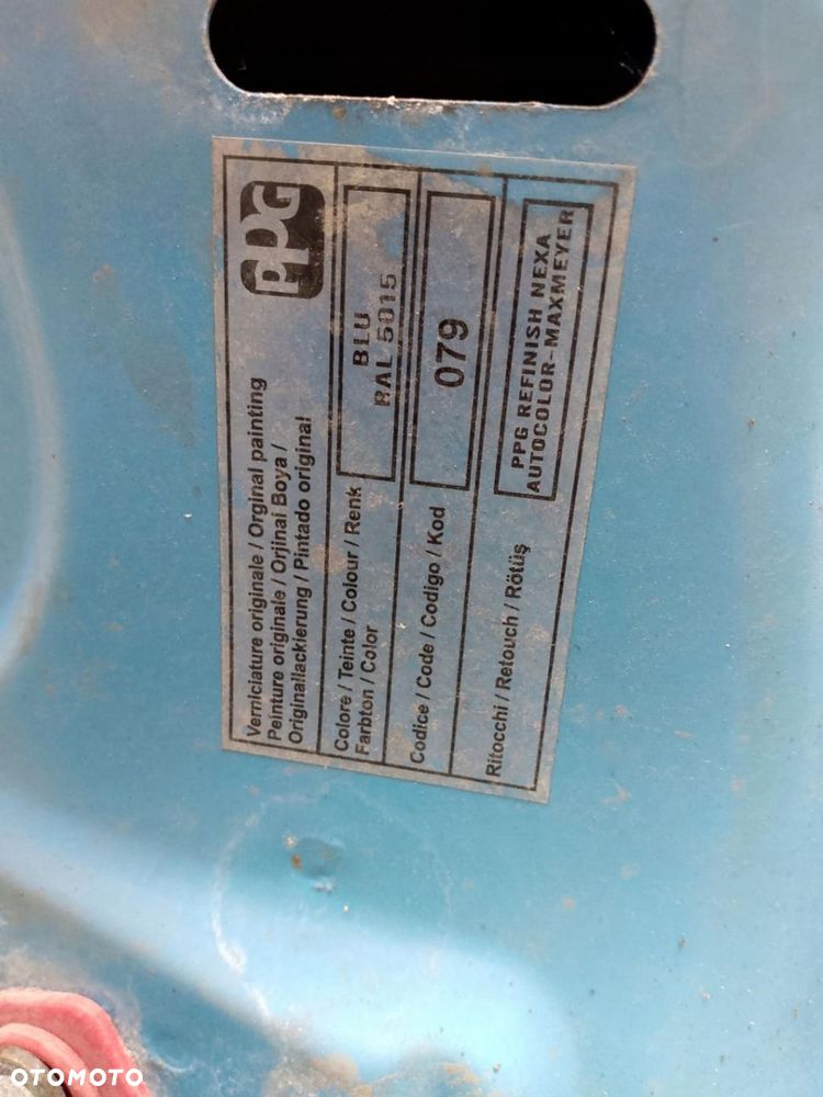 Zderzak maska błotnik lampa komplet przód fiat doblo ii 10r ral 5015 1.6 d - 2