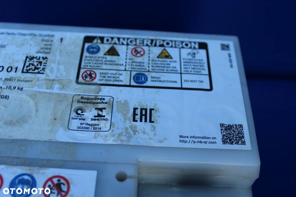 Akumulator AGM 12V 35Ah 520A sprawny OE Mercedes SL R230 W230 A2305410001 - 4