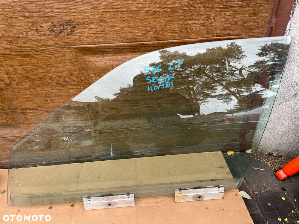 szyba lewa przód z drzwi bmw e36 sedan kombi oe bmw - 1