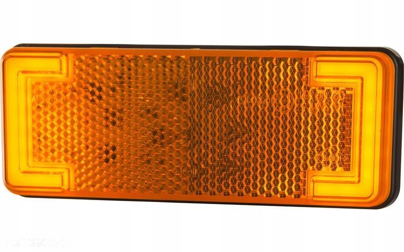 lampa obrysowa boczna pomarańczowa 12/24v led - 1