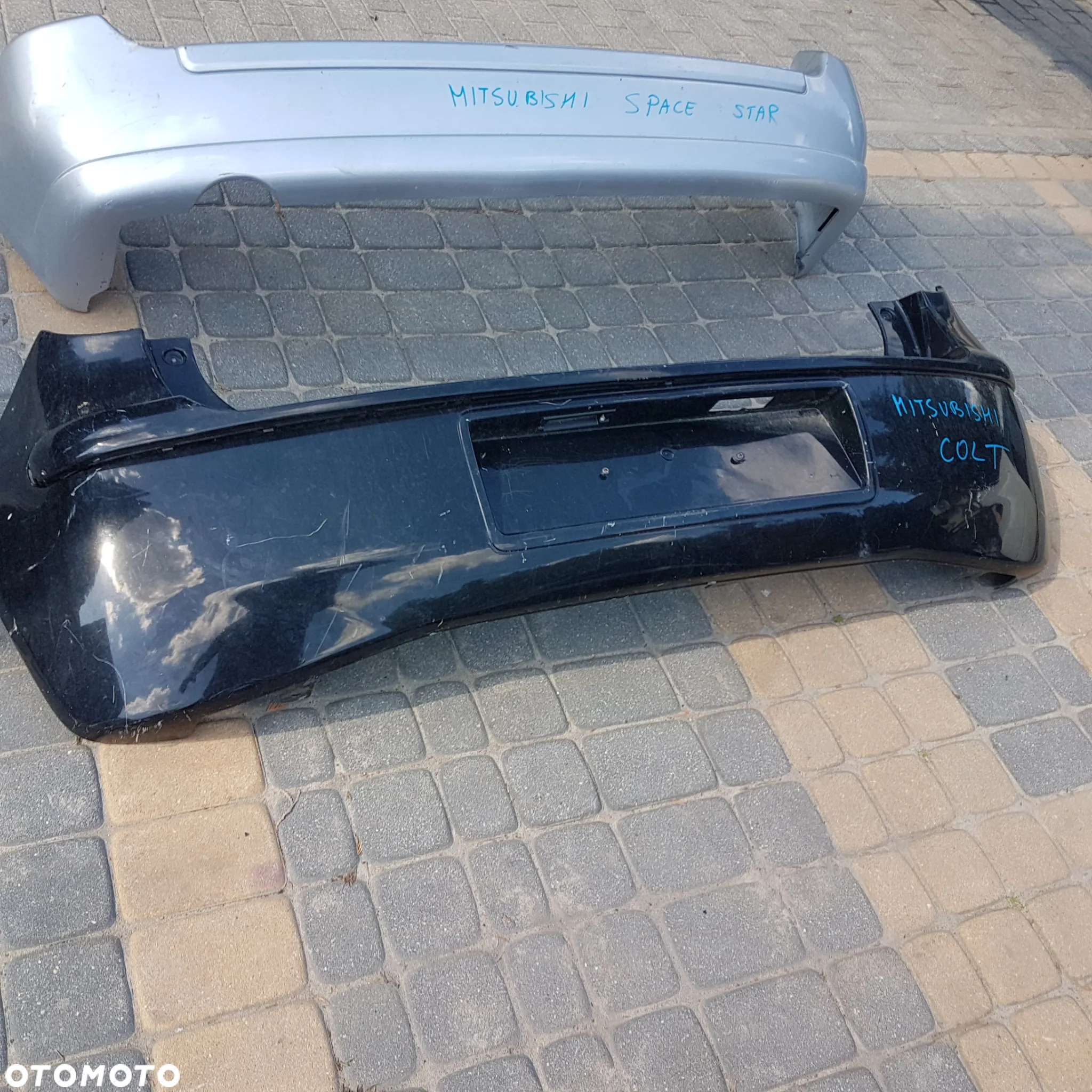 zderzak tył tylny renault twingo II 2 nakładka na zderzak mitsubishi colt space star oryginal - 7