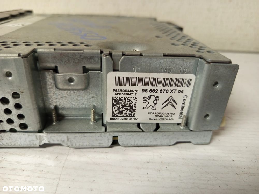 RADIO CITROEN C4 GRAND PICASSO 96662670XT04 - 3