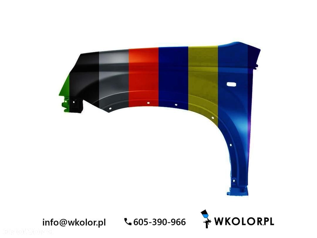 NOWY BŁOTNIK NISSAN X-TRAIL II 2007-2013 LAKIEROWANY W KOLOR - 1
