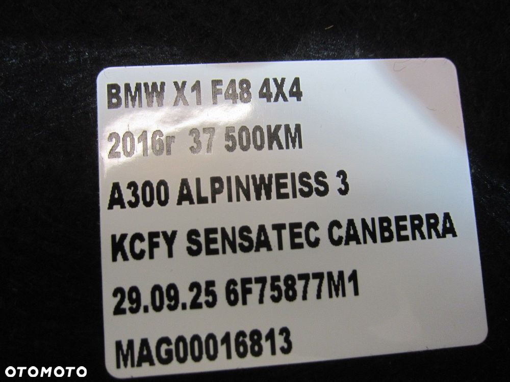 BMW X1 F48 OBUDOWA BOCZEK BAGAŻNIKA LEWY TAPICERKA 51477425347 7425347 - 6