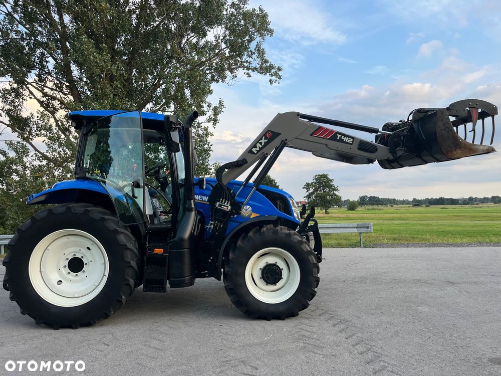 New Holland T6.125s 2019r. //STAN PERFEKCYJNY//ładowacz czołowy MX 412 łyżko krokodyl tur tuz nie t7.165 - 33