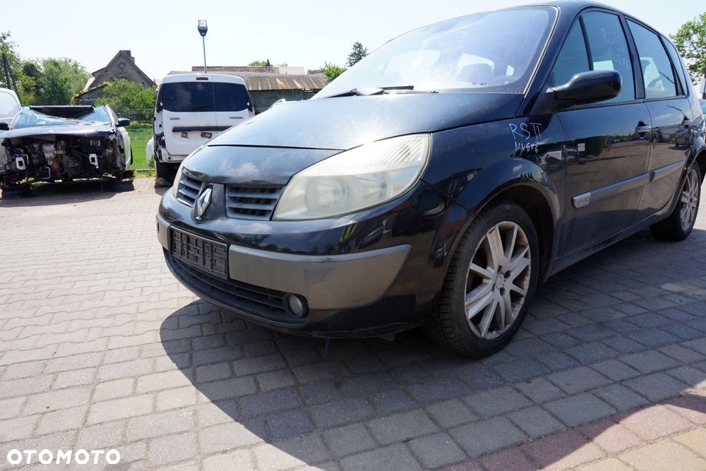 MASKA ZDERZAK BŁOTNIKI LAMPY SCENIC II PH1 NV676  RENAULT 2004-2006 CZARNY PRZÓD KOMPLETNY - 15