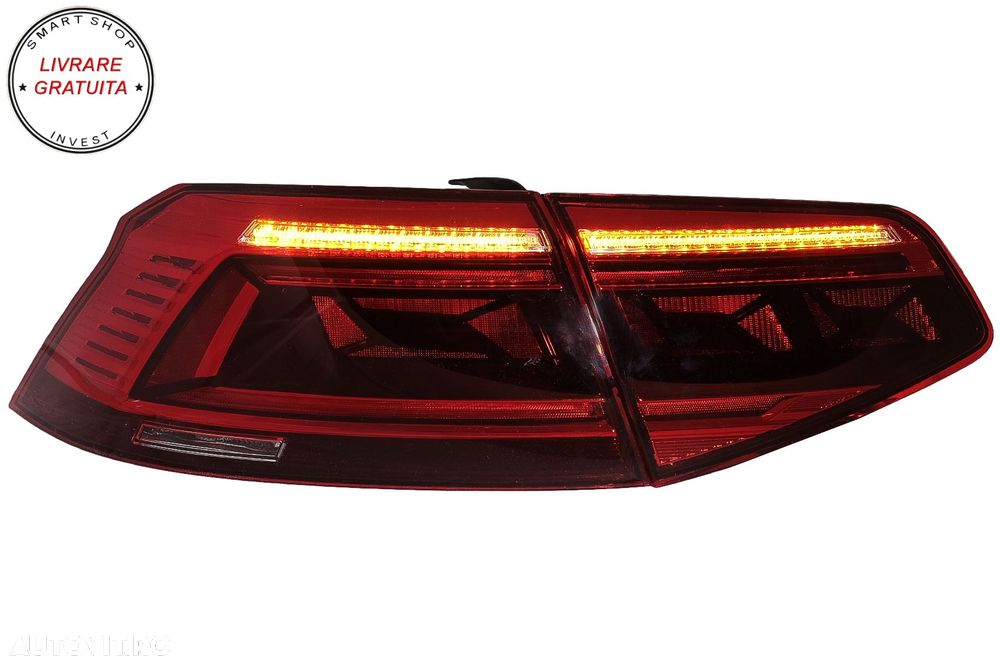 Stopuri LED VW Passat B8 3G (2015-2019) Sedan B8.5 Design cu semnal dinamic- livrare gratuita - 5