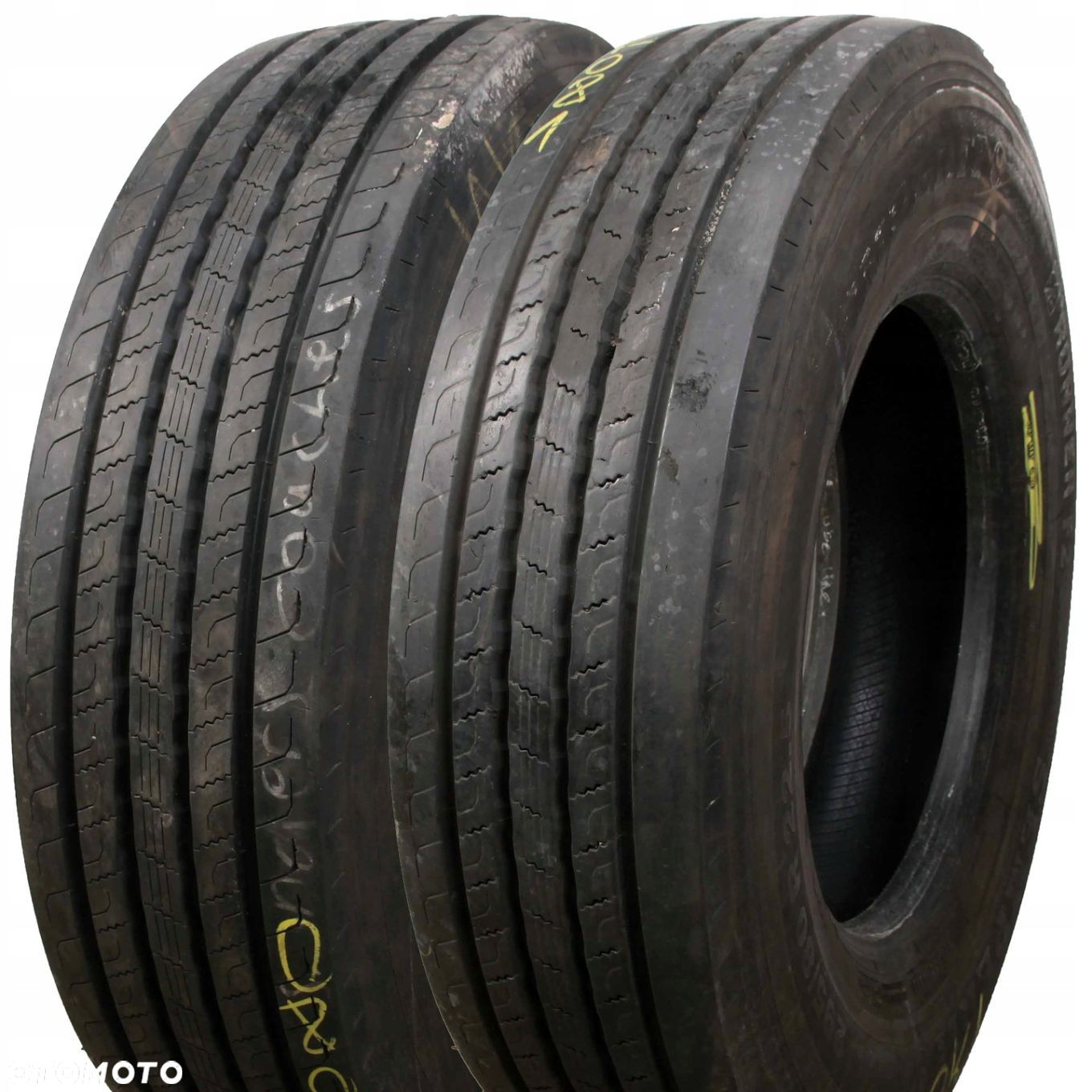 2szt. opony 295/80R22.5 SEMPERIT RUNNER F2 przednie 12-13mm idK080 - 1