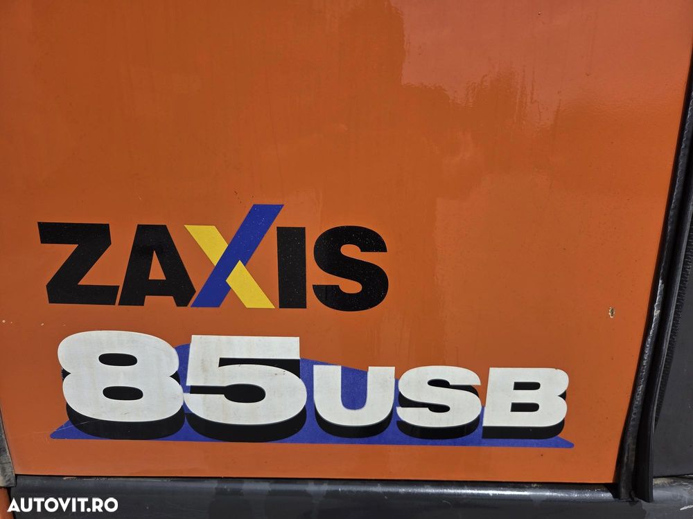 Hitachi ZX85, 2022, 2.734, CUPLA RAPIDA HIDR+3 CUPE NOI, lama nivelare, inst picon pe brate, camera spate, senile cauciuc 80% ok, aer cond, ad sapare 6m, latime 2,2m, ridica 4t cu sistem antirasturnare, STARE FOARTE BUNA, leasing 4 ani, PROMOTIE 62.900Eur - 7