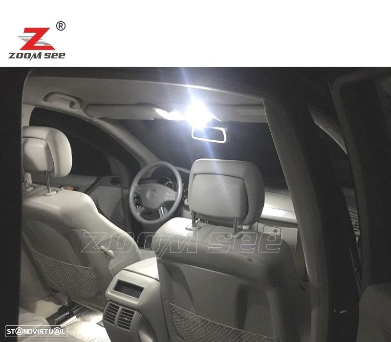 KIT COMPLETO DE 22 LÂMPADAS LED INTERIOR PARA MERCEDES CLASE R W251 R320 R350 R500 2006-2014 - 2