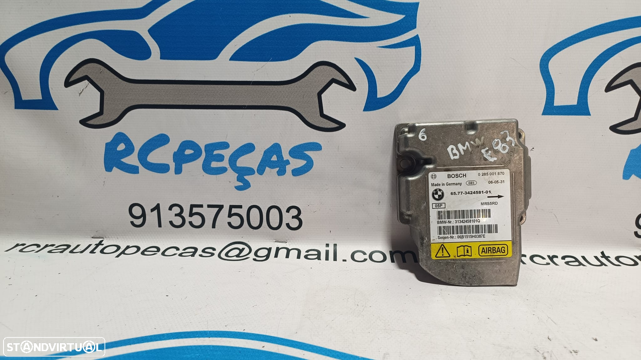 CENTRALINA ECU MODULO AIRBAG BMW X3 E83 X3 E83 LCI 6577342458101 65773424581 342458101 3424581 0285001870 BOSCH - 2