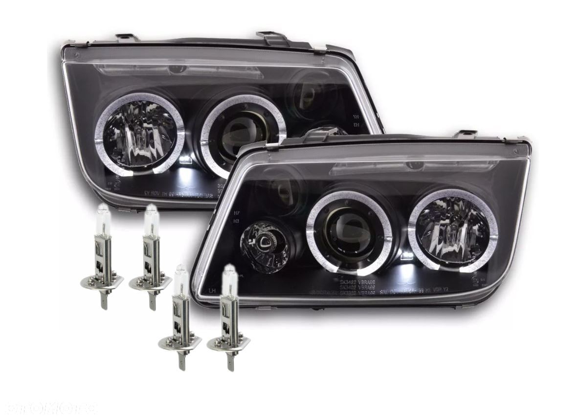 Lampy Reflektory Do VW BORA OD 1998 DO 2005 ROKU Soczewki LED H1 GRATIS - 1
