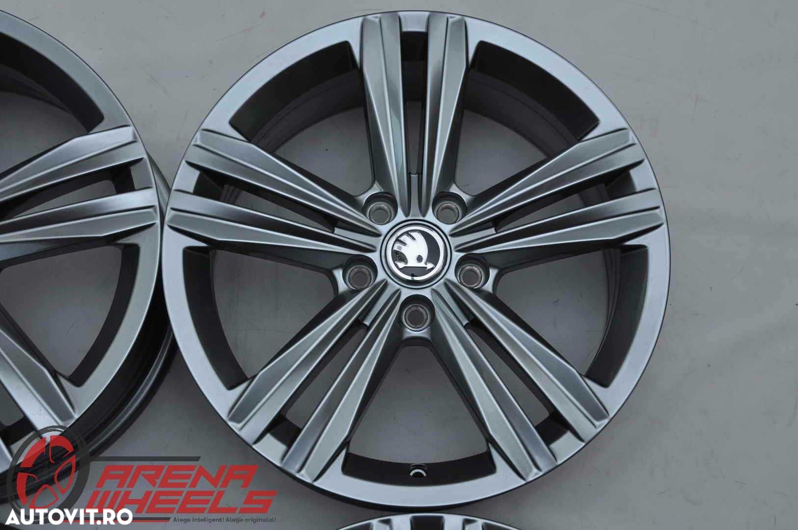 Jante Noi 17 inch Originale Skoda Octavia Superb Yeti Karoq Kodiaq R17 - 3