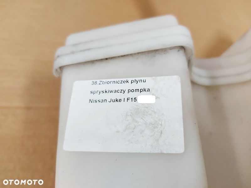 NISSAN JUKE 1 I F15 ZBIORNIK ZBIORNICZEK PŁYNU DO SPRYSKIWACZY POMPKA - 8