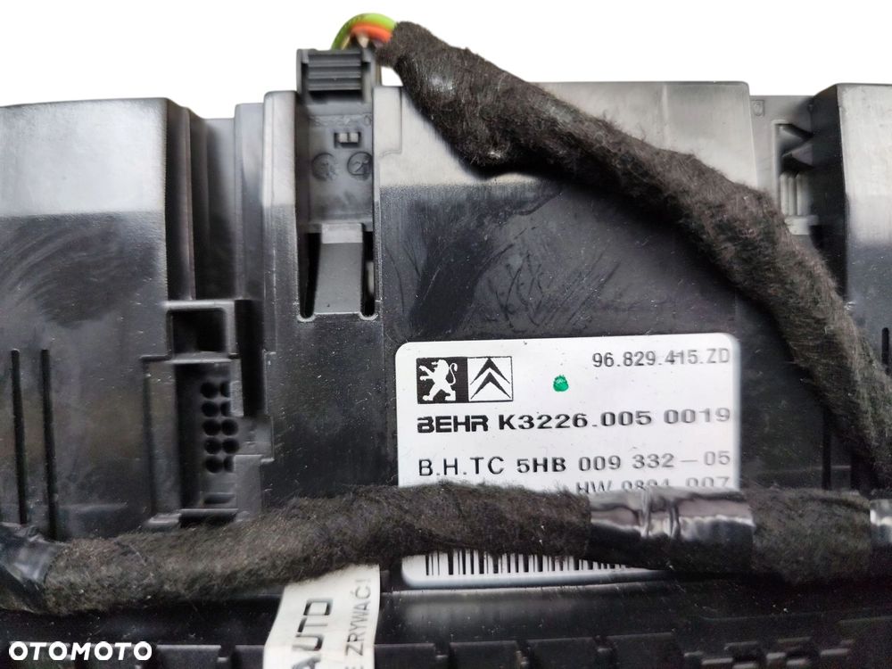 PANEL KLIMATYZACJI CITROEN C5 III (2008-2010) 2.0 HDI 140KM 96829415ZD - 2