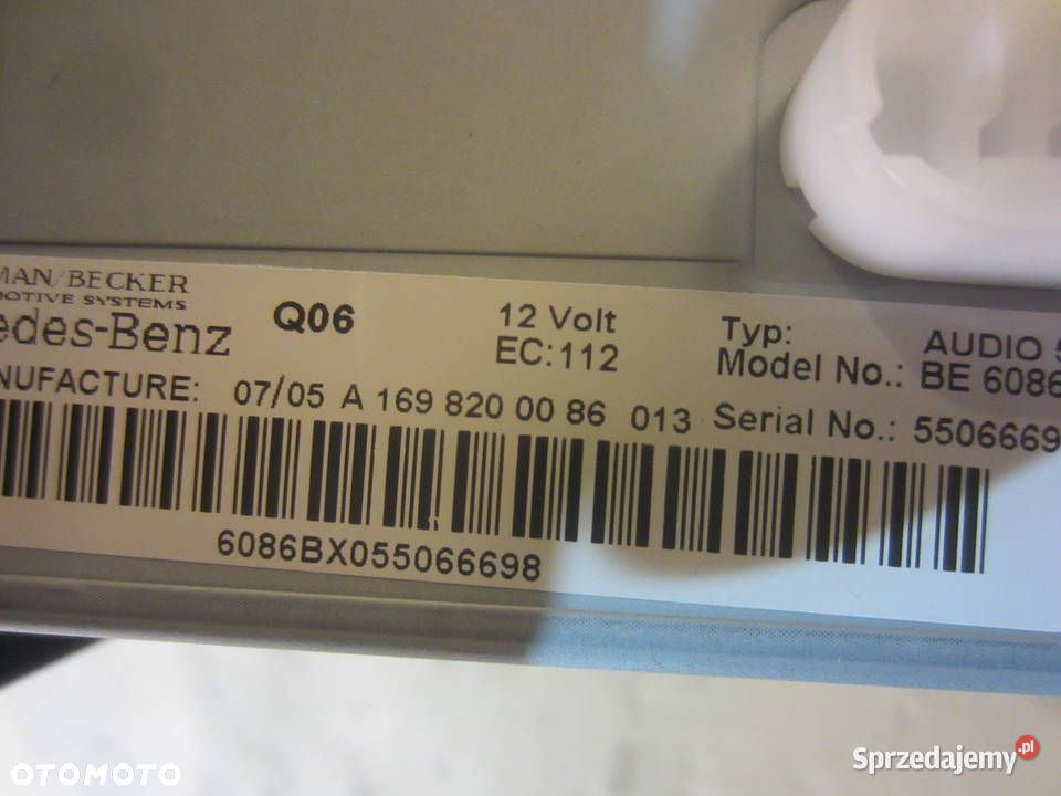 A1698200086 Radio fabryczne mercedes a klasa w169 - 2