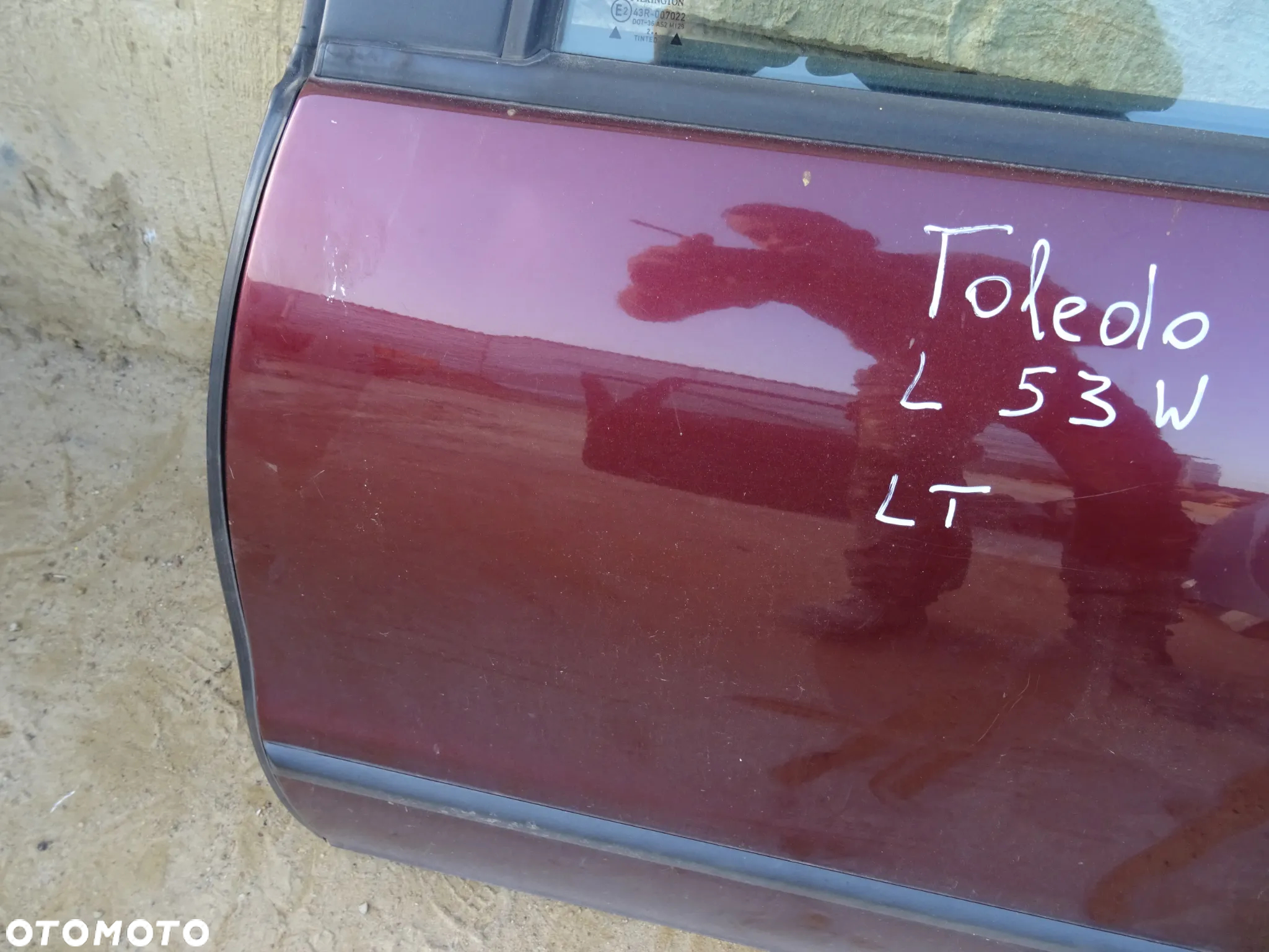 Drzwi lewe tył Seat Toledo II / Leon I LS3W (gołe) - 2