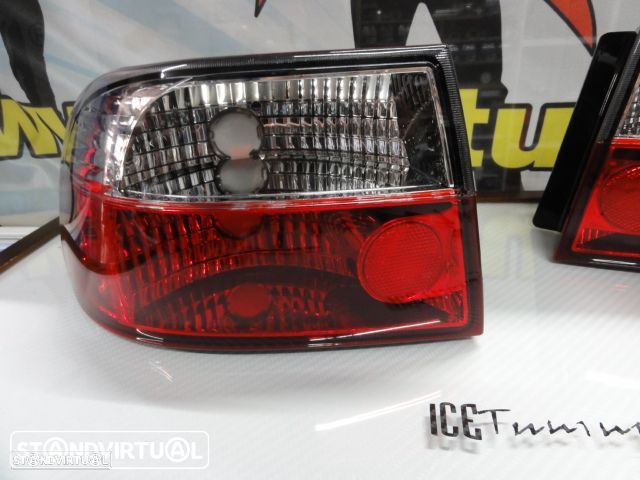 Faróis / farolins Honda Civic 92-95 2 / 4 portas vermelho / cristal. - 10