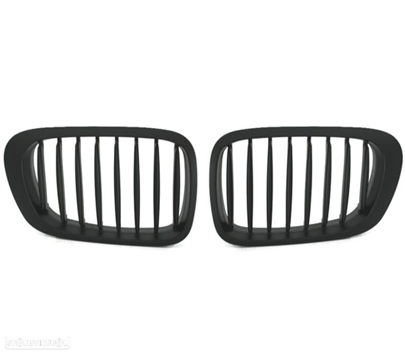 GRELHAS FRONTAIS BMW E46 COUPE 99-03 CABRIO 00-03 PRETO MATT - 3