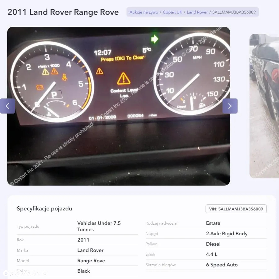 silnik 448dt 4.4td  range rover vogue kompletny 144 tys - 35