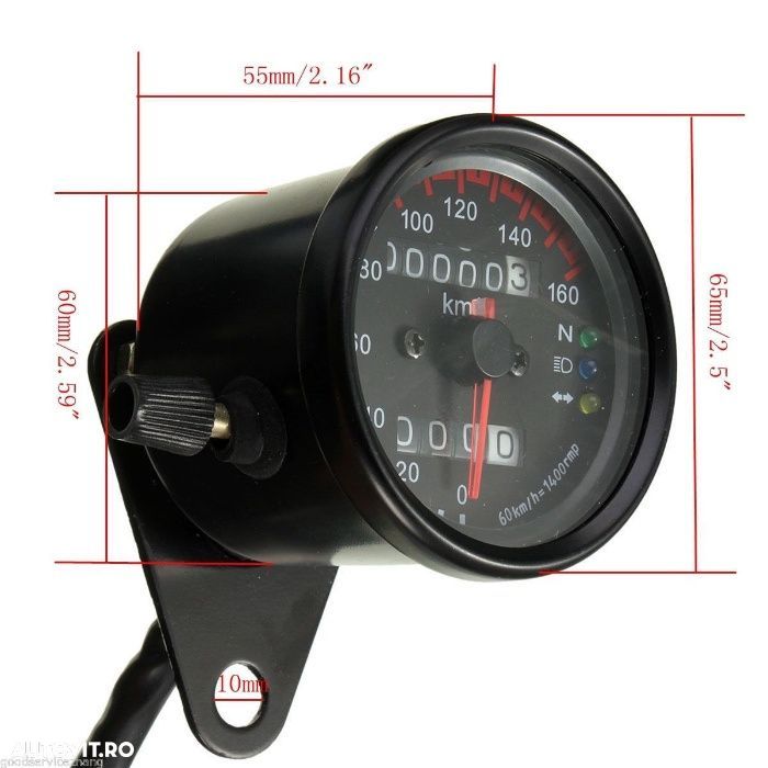 Bord Moto Universal Cafe Racer Chopper Custom Bobber Naked Viteza A160 - 4