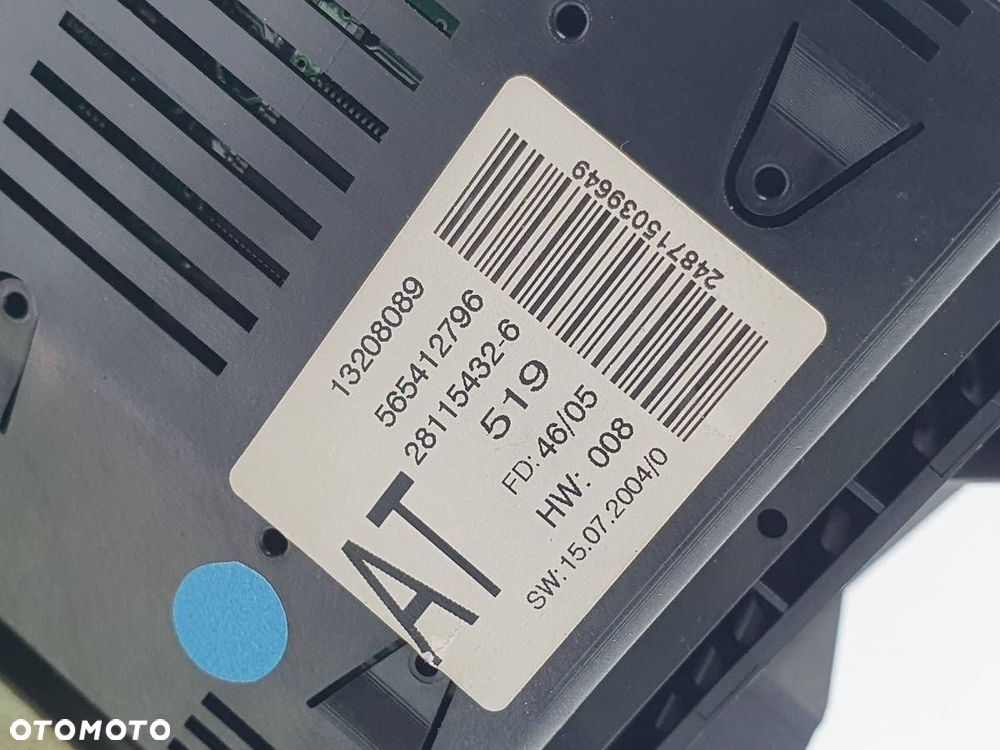 RADIO ODTWARZACZ CD WYŚWIETLACZ OPEL VECTRA C 13190856 13208089 - 8