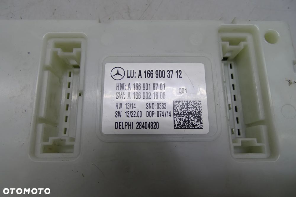 MERCEDES ML W166 STEROWNIK KOMFORTU SAM A1669003712 - 3
