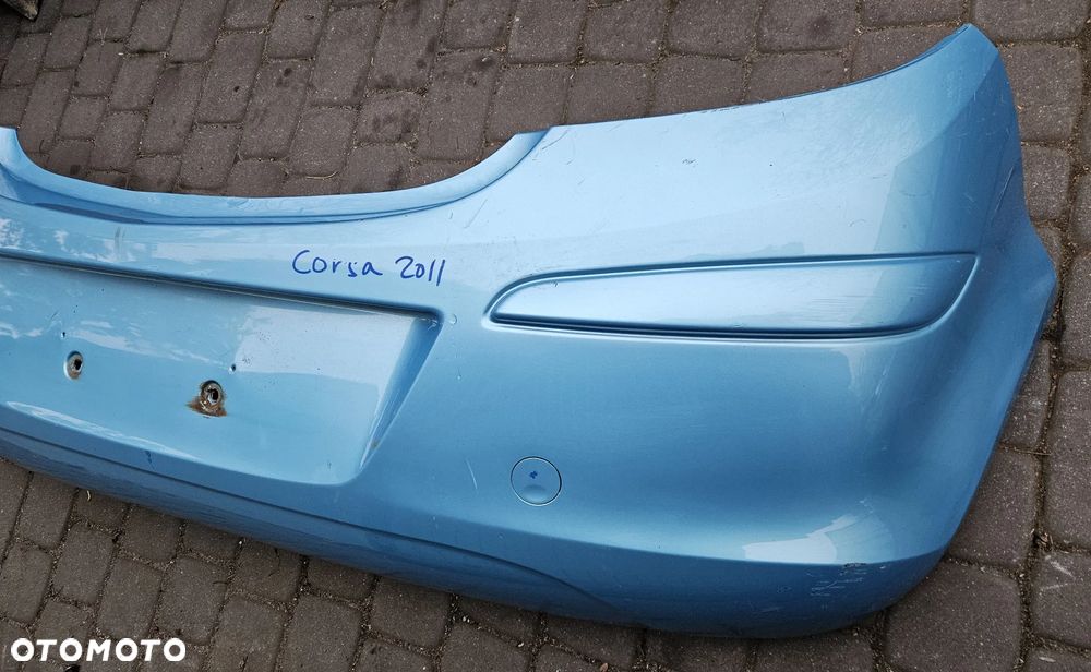 Opel Corsa D zderzak tył tylny 5D - 2